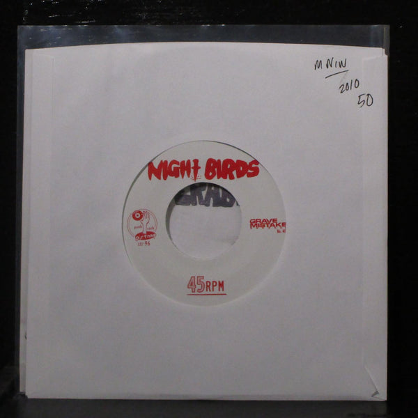 Night Birds EP 7" Mint- New Vinyl 45 Grave Mistake No. 40 USA 2010 - Shuga Records