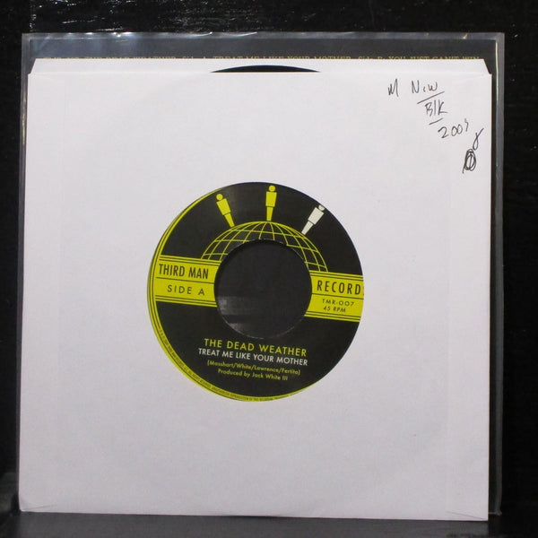 The Dead Weather - Treat Me Like Your Mother 7" Mint- New Black Vinyl 45 TMR-007 - Shuga Records
