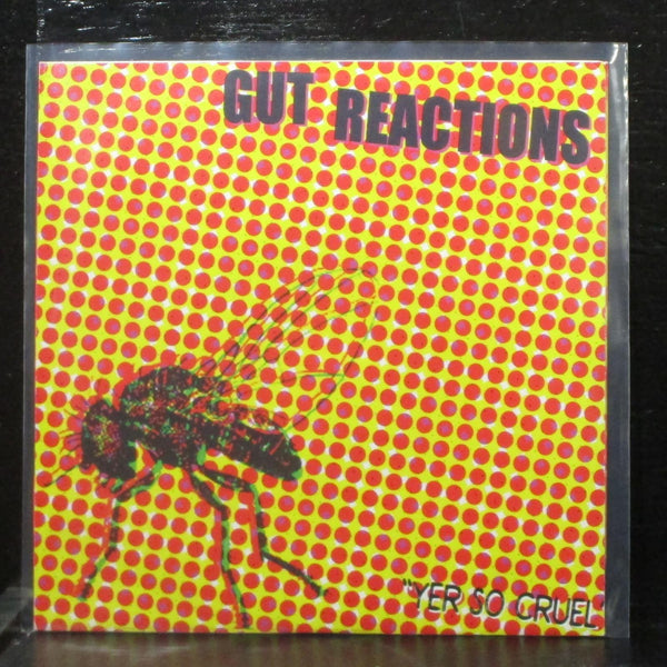 Gut Reatctions - Yer So Cruel EP 7" Mint- New Yellow Vinyl 45 KEN 65 Sweden 2008 - Shuga Records