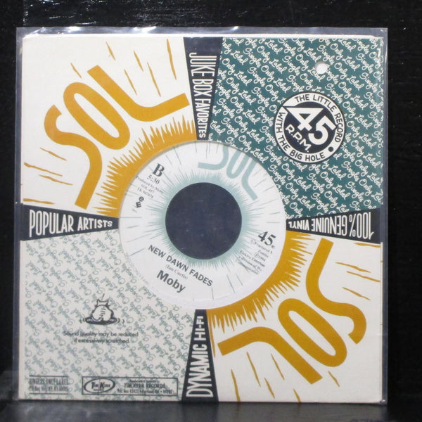 Moby - All That I Need Is To Be Loved / New Dawn Fades 7" Mint- Clear Vinyl 45 - Shuga Records