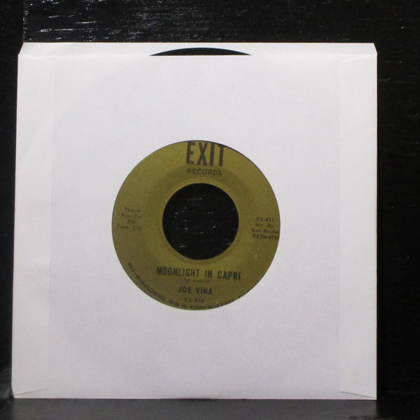 Joe Vina - Is It Better? / Moonlight In Capri 7" VG Vinyl 45 Exit EX-810 signed - Shuga Records