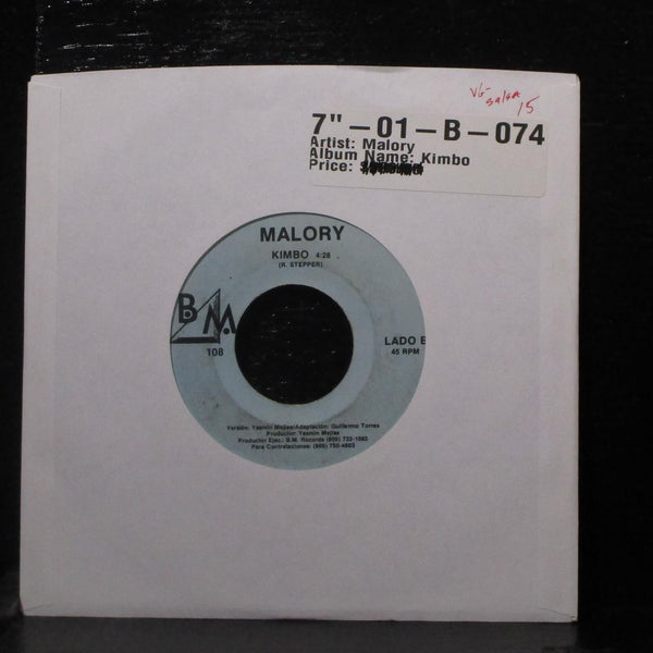 Malory - Kimbo 7" VG- Vinyl 45 B.M. 108 - Shuga Records