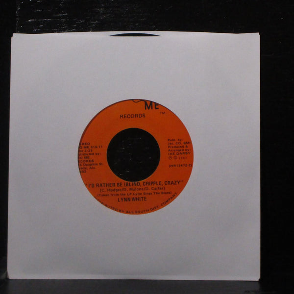 Lynn White - I Don't Ever Wanna See Your Face Again 7" VG+ Vinyl 45 SHO ME 516 - Shuga Records