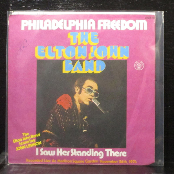 The Elton John Band - Philadelphia Freedom 7" VG+ Vinyl 45 DJM 2043 003 Germany - Shuga Records
