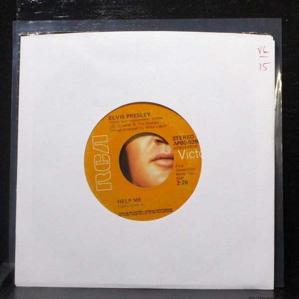 Elvis Presley - If You Talk In Your Sleep / Help Me 7" VG Vinyl 45 RCA APB0-0280 - Shuga Records