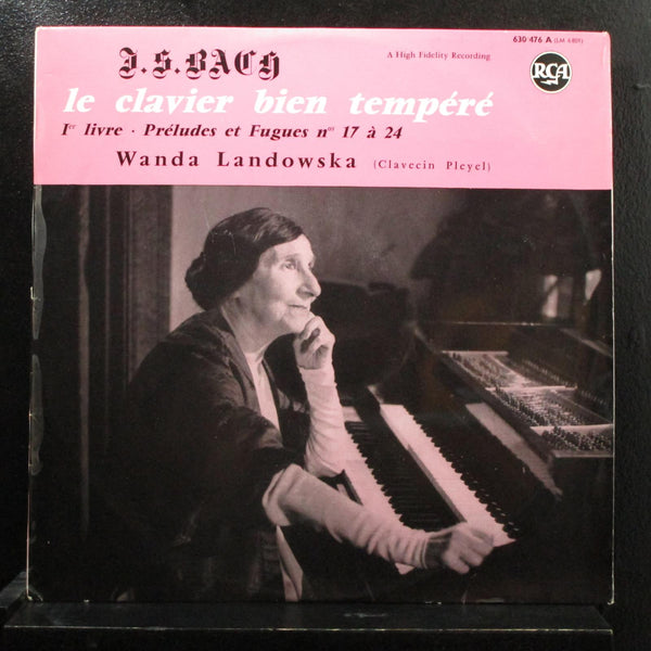 Wanda Landowska - Le Clavier Bien Tempr LP Mint- 630.476 Mono France Vinyl - Shuga Records