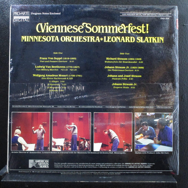 Minnesota Orchestra, Slatkin - Viennese Sommerfest! LP New Sealed PAD 224 - Shuga Records