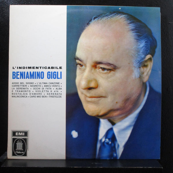 Beniamino Gigli - L'Indimenticabile LP Mint- QELP 8134 Italy Mono Vinyl Record - Shuga Records