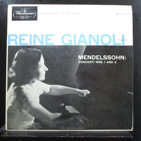 Reine Gianoli - Mendelssohn - Concerti Nos. 1 & 2 LP VG+ XWN 18043 Vinyl Record - Shuga Records