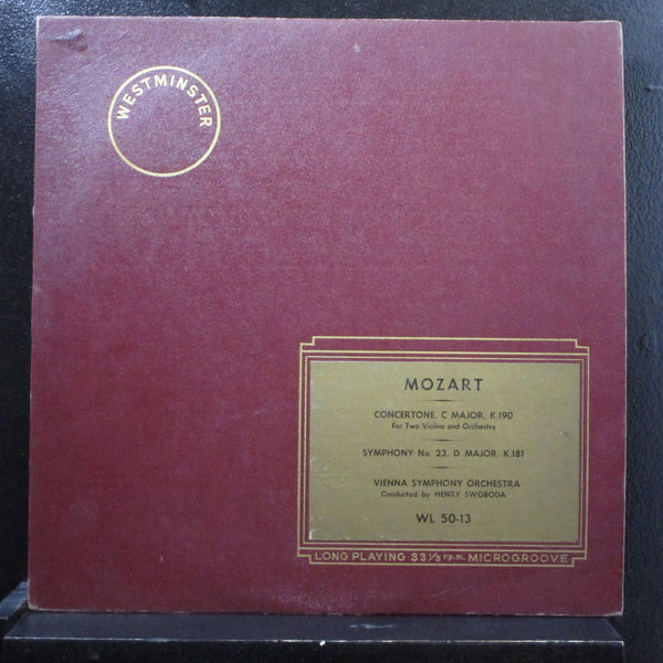 Mozart - Concertone, C Major / Symphony No. 23, D Major LP VG+ WL 50-13 Mono - Shuga Records