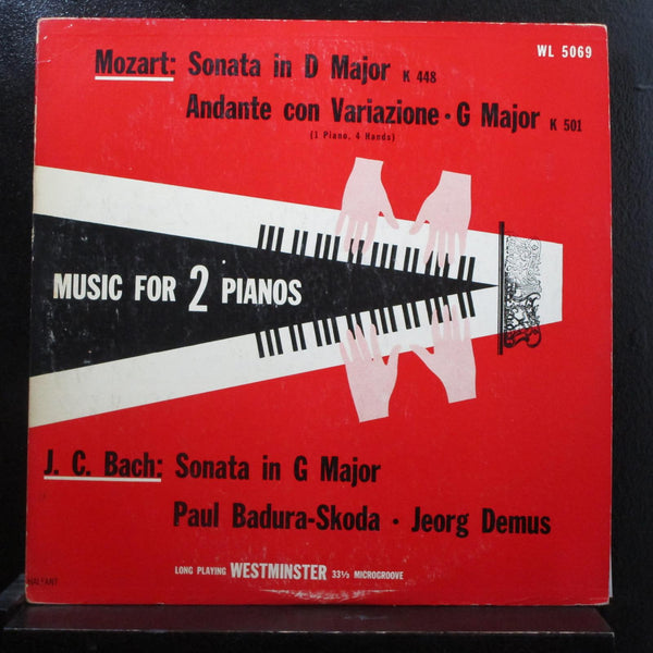 Badura-Skoda, Joerg Demus - Music For 2 Pianos LP VG WL 5069 Mono Green Label - Shuga Records