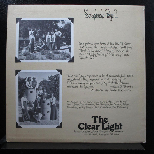 The Living Dimension, The Clear Light - Scrapbook LP VG+ ART-7896 Private Folk - Shuga Records