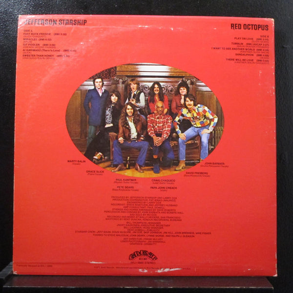Jefferson Starship - Red Octopus LP Mint- AYL1-3660 Grunt Vinyl Record - Shuga Records