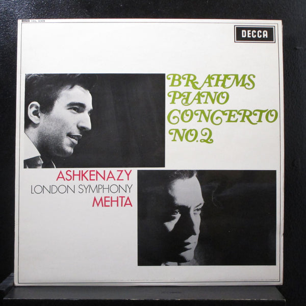 Brahms, Ashkenazy, Mehta - Piano Concerto No. 2 LP Mint- SXL 6309 UK FFss Vinyl - Shuga Records