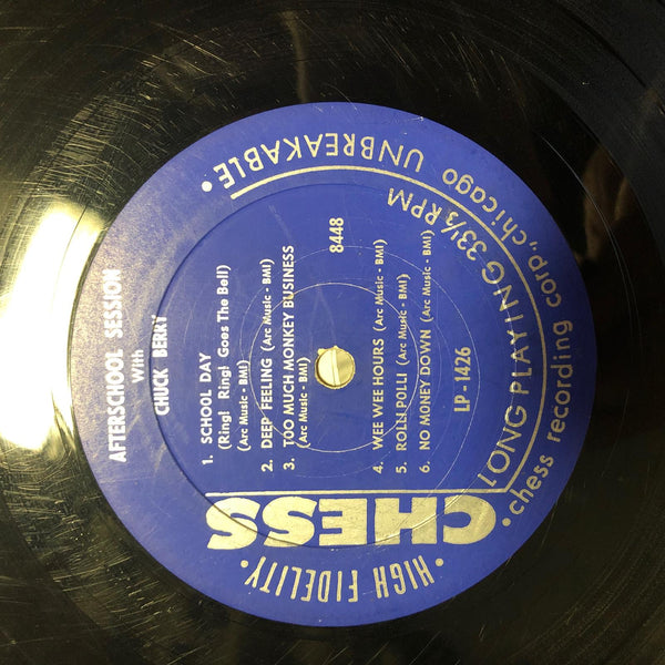 Chuck Berry - After School Sessions LP VG- LP-1426 Rare Deep Groove Blue Label - Shuga Records