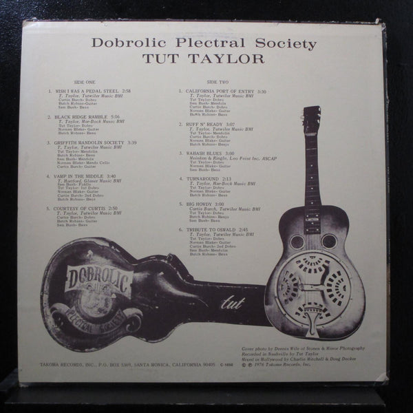 Tut Taylor - Dobrolic Plectral Society LP Mint- D-1050 Promo 1976 Vinyl Record - Shuga Records