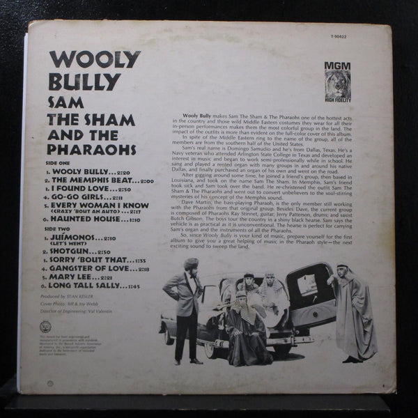 Sam The Sham And The Pharoahs - Wooly Bully LP VG+ T-90422 Club Vinyl Record - Shuga Records