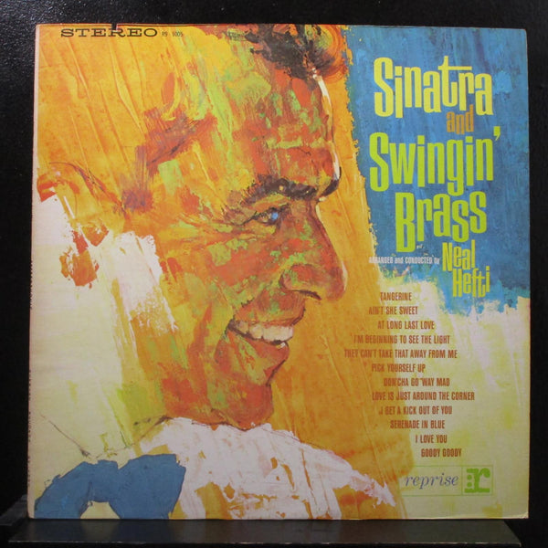 Frank Sinatra - Sinatra & Swingin Brass LP Mint- FS 1005 2-Tone Lbl Vinyl Record - Shuga Records