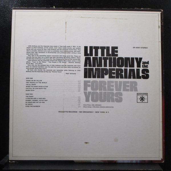 Little Anthony And The Imperials - Forever Yours LP VG+ SR-42007 USA 1968 Vinyl - Shuga Records