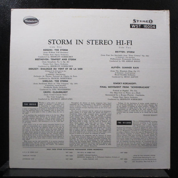 The Stockholm Radio Orchestra - Storm In Sterei Hi-Fi LP Mint- WST 16004 1st - Shuga Records