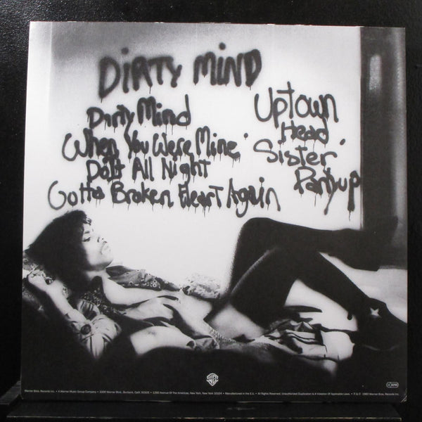 Prince - Dirty Mind LP New 8122-79777-7 180g Vinyl 2011 Reissue Record - Shuga Records