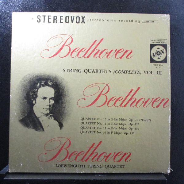 Beethoven - String Quartets Complete Vol. III 3 LP VG+ SVBX 544 Vinyl Record 1st - Shuga Records