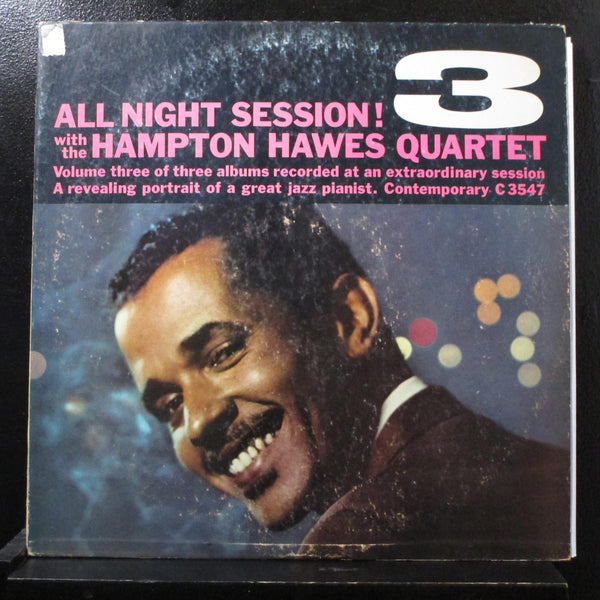 Hampton Hawes Quartet - All Night Sessions, Vol 3 LP VG+ C 3547 1st Yellow Label - Shuga Records