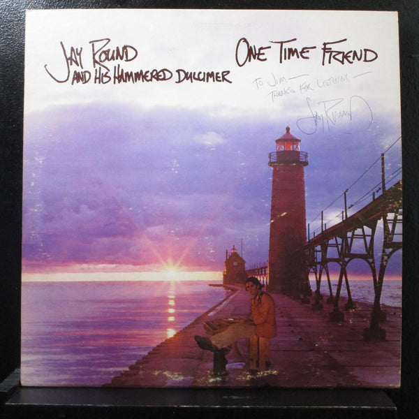 Jay Round And His Hammered Dulcimer - One Time Friend LP Mint- TR 5003 Signed - Shuga Records