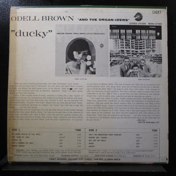 Odell Brown & The Organ-izers - Ducky LP VG+ XCSV-127113 Stereo 1st Vinyl Record - Shuga Records