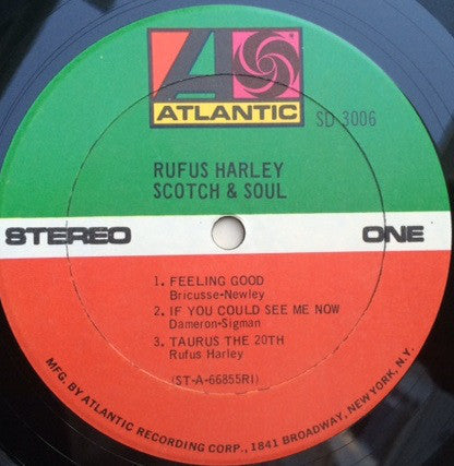 Rufus Harley - Scotch & Soul - VG+ (No Original Cover) 1966 Stereo USA - Jazz