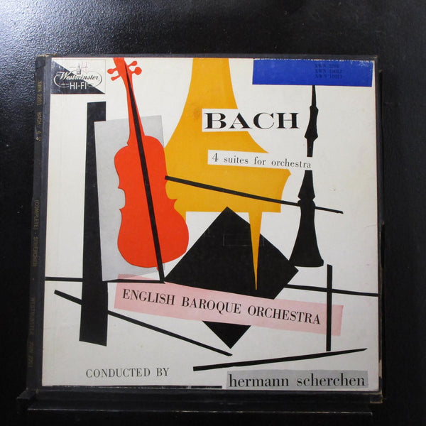 Hermann Scherchen - Bach 4 Suites For Orchestra 2 LP VG+ XWN 2201 Vinyl Record - Shuga Records
