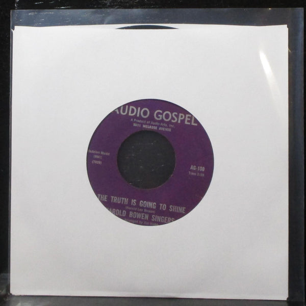 Harold Bowen Singers - Hold To Your Contract 7" VG+ Vinyl 45 Audio Gospel AG-108 - Shuga Records