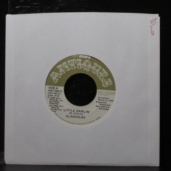 Gladiolas - Little Darlin' / Be Bop Girl 7" VG+ Vinyl 45 AVI Antiques ANT-702-S - Shuga Records