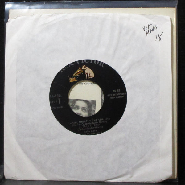 Abbe Lane & Tito Puente - Be Mine Tonight EP 7" VG+ Mono Vinyl 45 RCA EPA-1554 - Shuga Records