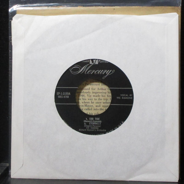 Vic Damone - Ebb Tide EP 7" VG Vinyl 45 Mercury EP-1-3189 USA 1955 - Shuga Records