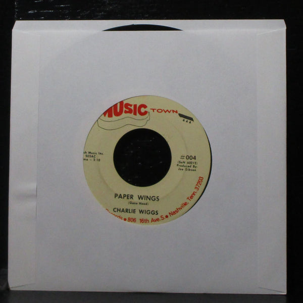 Charlie Wiggs - Pound By Pound / Paper Wings 7" Mint- Vinyl 45 Music Town #004 - Shuga Records