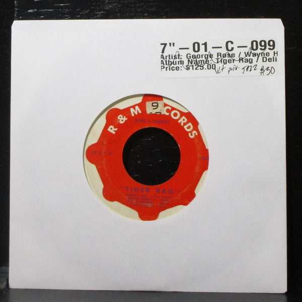 George Rose - Tiger Rag / Delicado 7" VG+ Vinyl 45 R&M Records 779 priv - Shuga Records