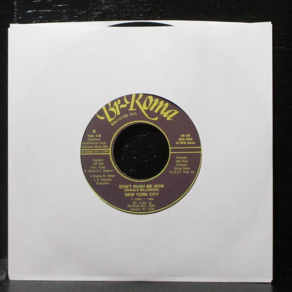 Gentlemen From New York City - You're My Lady 7" VG+ Vinyl 45 Br-Roma BR-108 - Shuga Records