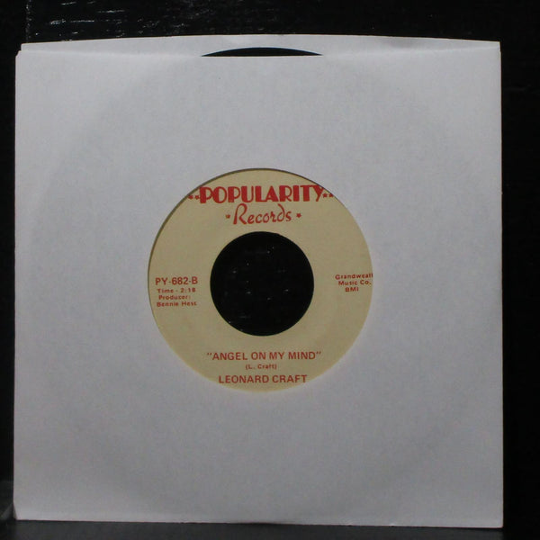 Leonard Craft - Somewhere Along The Way / Angel On My Mind 7" VG 45 PY-682 - Shuga Records