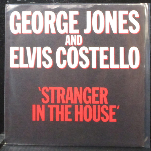George Jones & Elvis Costello - Stranger In The House 7" Mint- Vinyl 45 Epic UK - Shuga Records