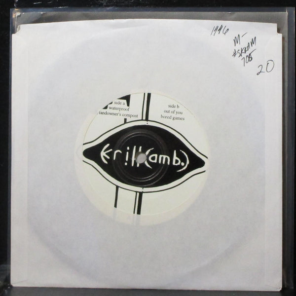 Ambassador Krill - Waterproof EP 7" Mint- Vinyl 45 SKAM-705 USA 1996 - Shuga Records