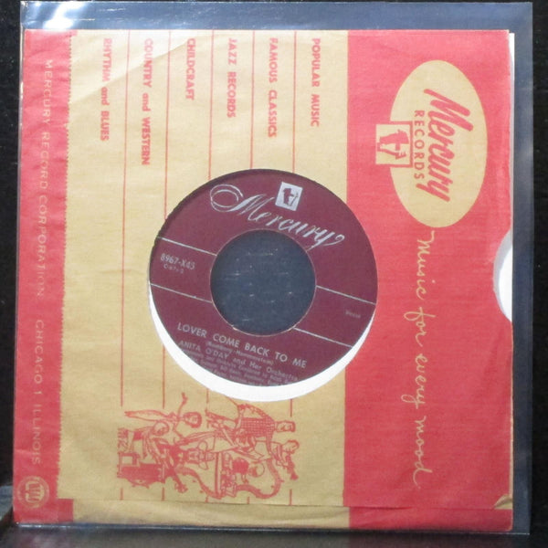 Anita O'Day - Lover Come Back To Me 7" Mint- Vinyl 45 Mercury 8967-X45 USA 1952 - Shuga Records