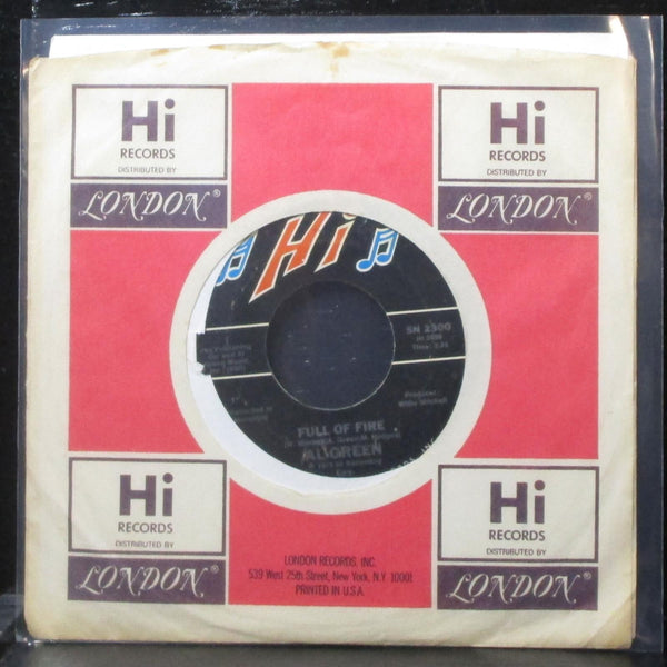 Al Green - Full Of Fire / Could I Be The One 7" VG+ Vinyl 45 Hi 5N 2300 USA 1975 - Shuga Records