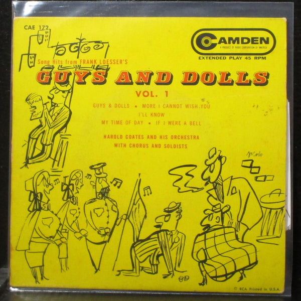 Harold Coates - Guys And Dolls Vol. 1 EP 7" VG+ Vinyl 45 RCA CAE 173 USA - Shuga Records