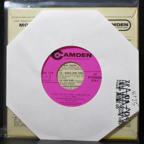 Harold Coates - Guys And Dolls Vol. 1 EP 7" VG+ Vinyl 45 RCA CAE 173 USA - Shuga Records