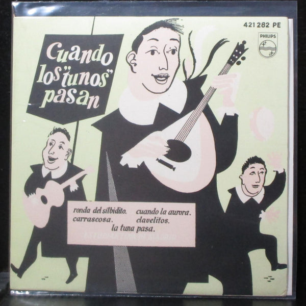 Estudiantina De Madrid - Cuando Los "Tunos" Pasan EP 7" Mint- 45 Philips Spain - Shuga Records