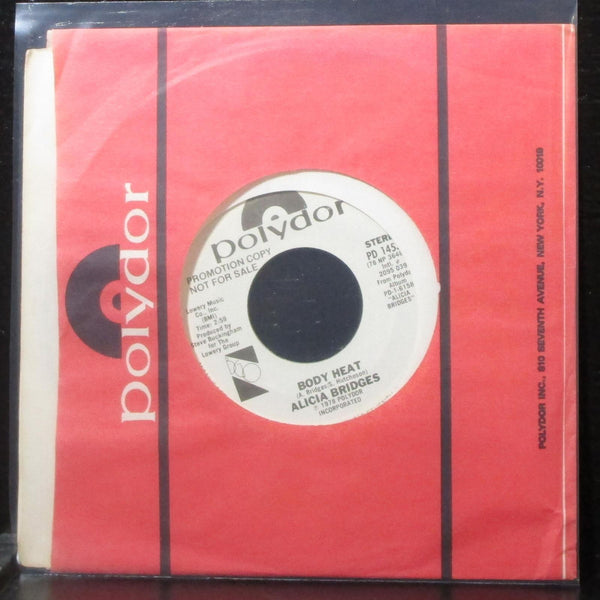 Alicia Bridges - Body Heat 7" Mint- Promo Vinyl 45 Polydor PD 14539 USA 1978 - Shuga Records