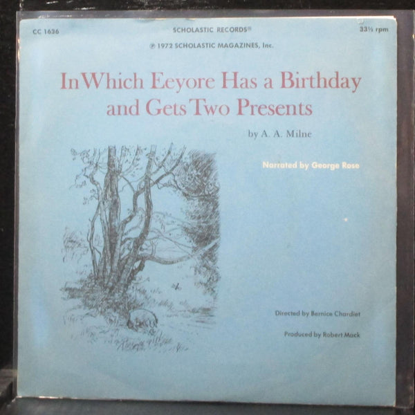 A. A. Milne - In Which Eeyore Has A Birthday 7" VG+ Vinyl 33 Scholastic CC 1636 - Shuga Records