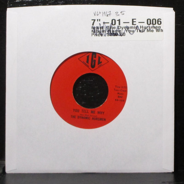 Dynamic Hursmen - You Tell Me Why / Love Is A Beautiful Thing VG+ 7" IGL 45-135 - Shuga Records