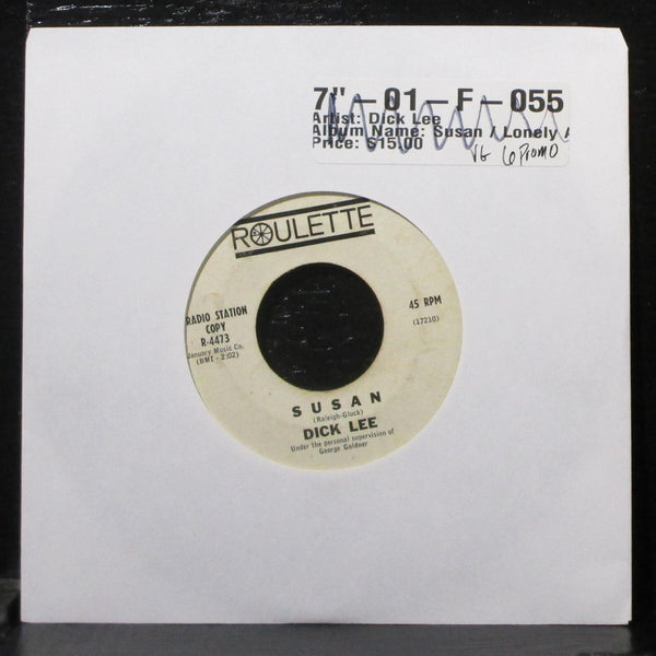 Dick Lee - Susan / Lonely Anniversary VG Promo 7" 45 Roulette R-4473 1963 - Shuga Records